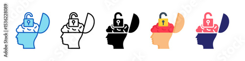 Open Mind Multiple Style Icon Set Collection.