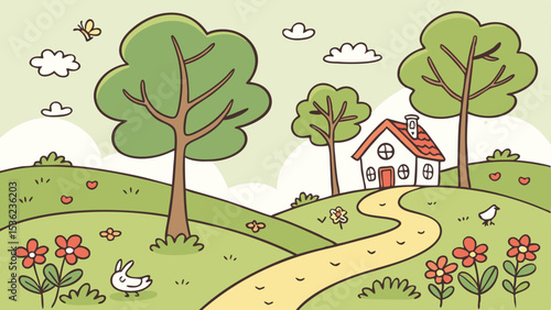 Draw pictures in a natural and untamed setting.