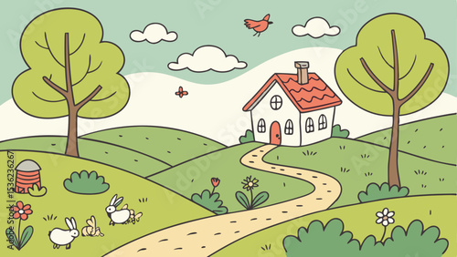 Draw pictures in a natural and untamed setting.