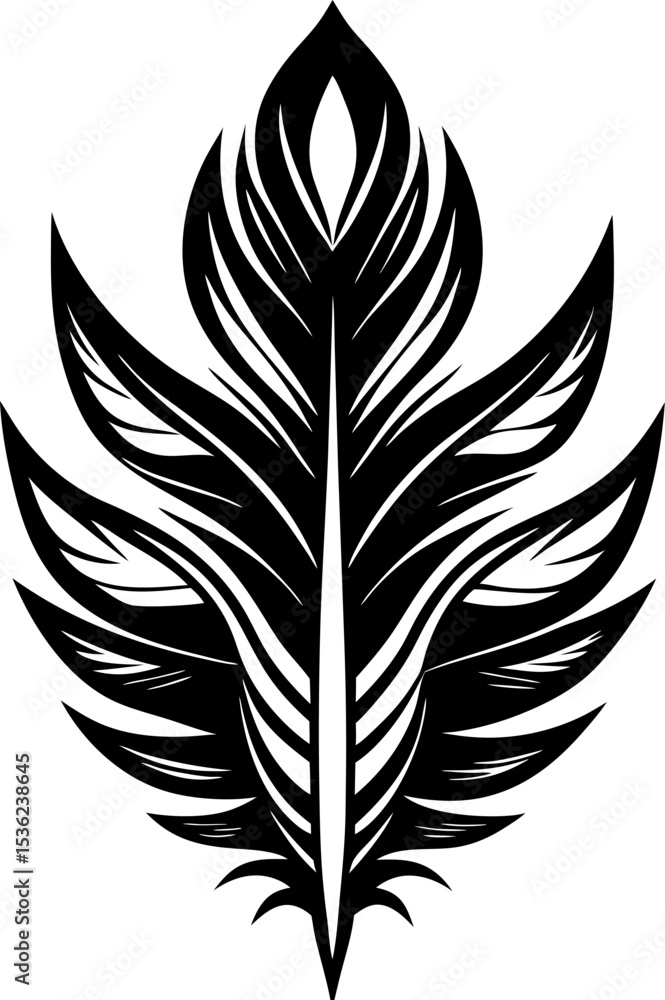 Obraz premium vector set of feathers