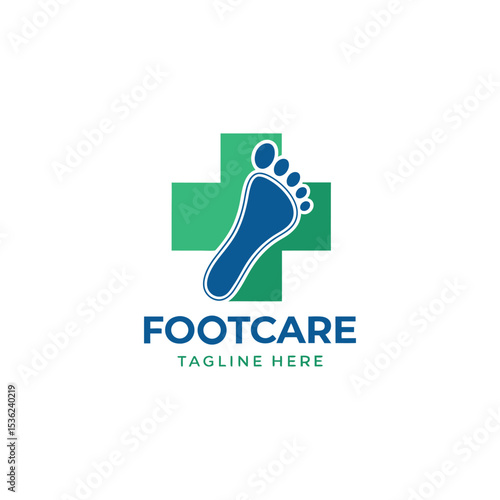 foot care logo design vector 
