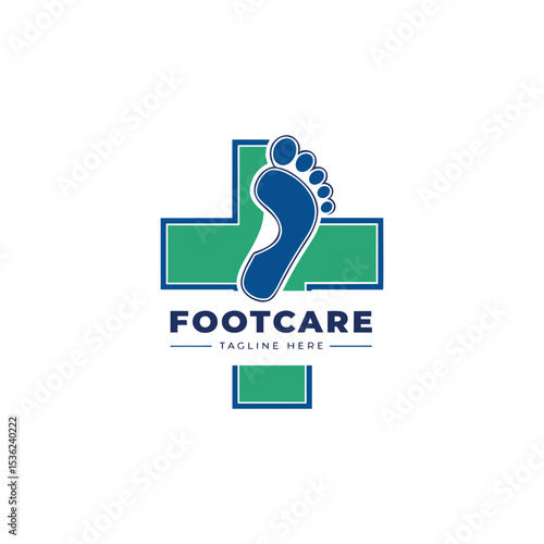 foot care logo design vector 