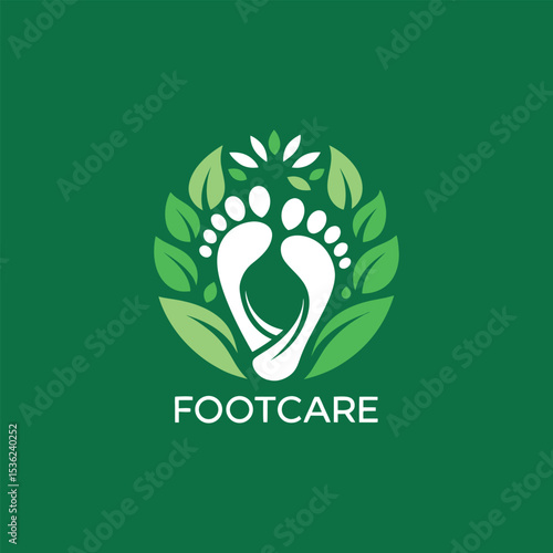 foot care logo design vector 