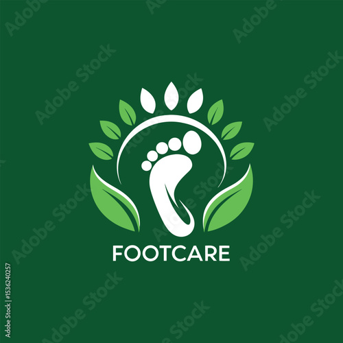 foot care logo design vector 