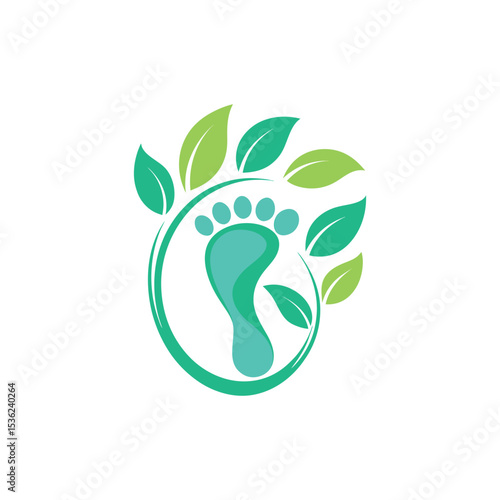 foot care logo design vector 