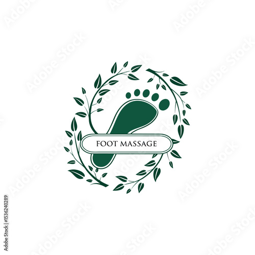 foot care logo design vector 