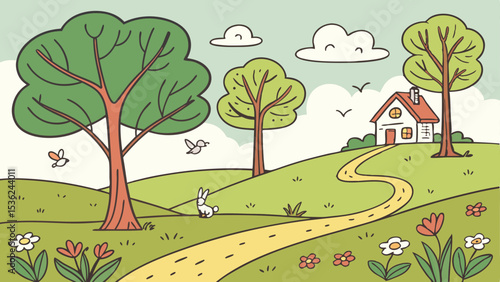 Draw pictures in a natural and untamed setting.