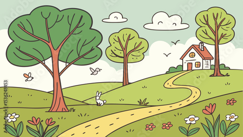 Draw pictures in a natural and untamed setting.