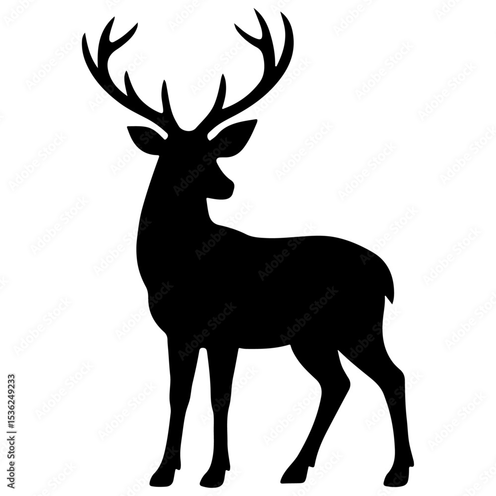 Obraz premium deer vector illustration