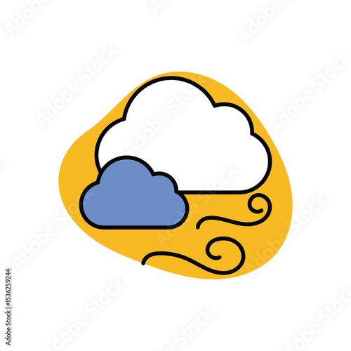 Hot Air Icon vector stock illustration
