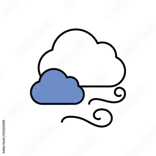 Hot Air Icon vector stock illustration