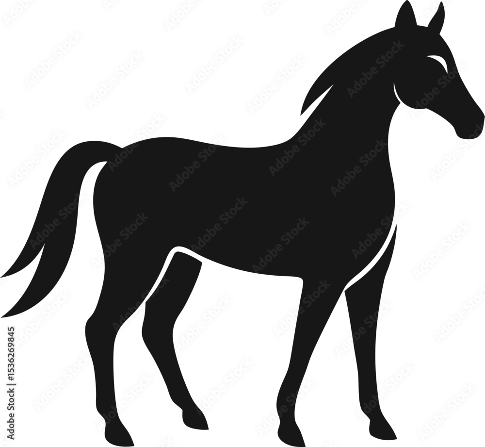 Obraz premium horse silhouette vector