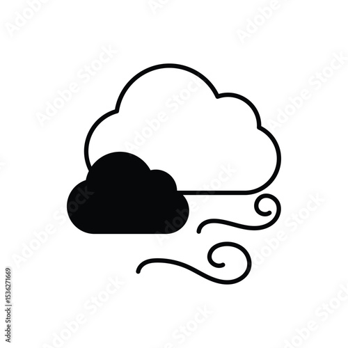 Hot Air Icon vector stock illustration