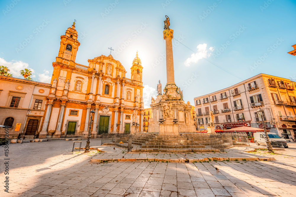 Naklejka premium Chiesa di San Domenico in Palermo, Sicily, Italy
