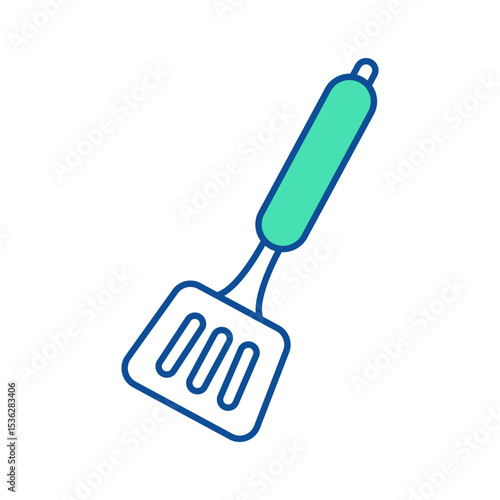Spatula. Kitchenware icon. Line vector kitchen utensil and tool. Cutlery illustration