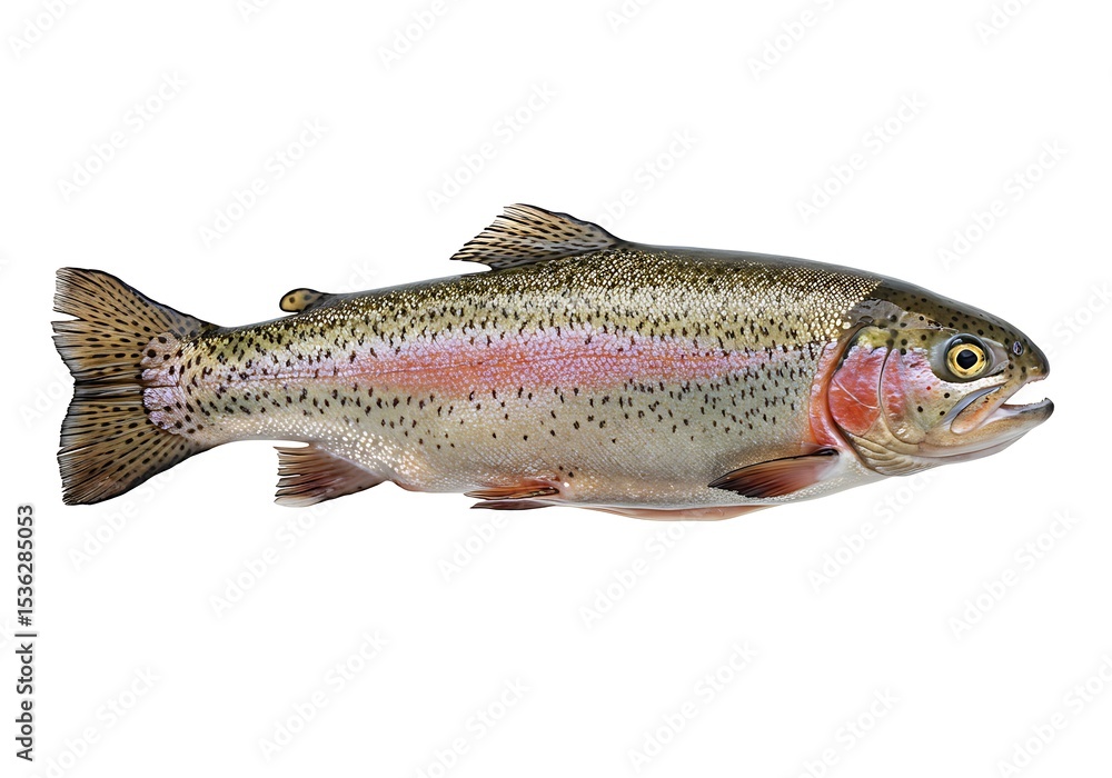 Naklejka premium 虹鱒の肖像