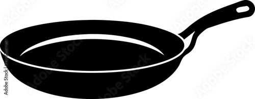 Iron Pan Silhouette Vector Illustration 