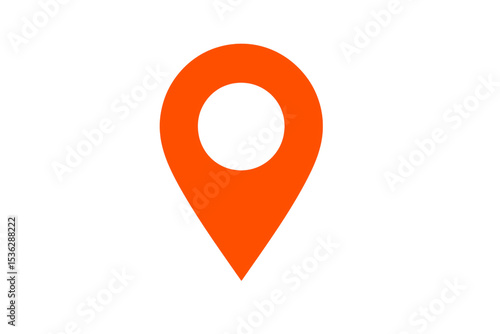 Free Download Orange map pointer marking specific geographical location, pinpointing exact spot against transparent backdrop - GFXLoad