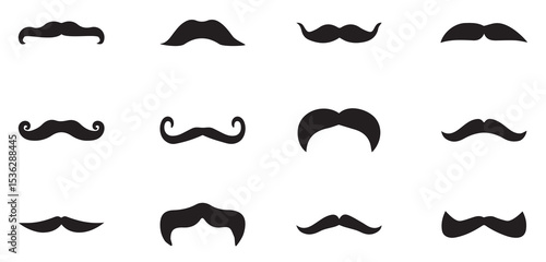 set of mustache. collection of mustaches. collection of mustaches