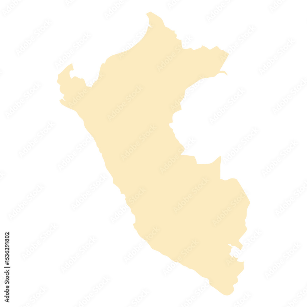 Obraz premium map of Peru land