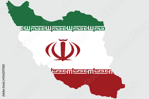 Flag Map of Iran A Visual Representation of National Identity Cultural Heritage and Geographical Boundaries of this Middle Eastern Country
