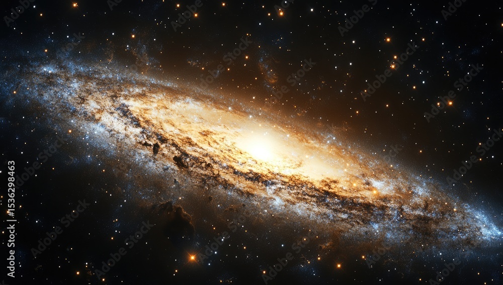 Spiral galaxy in deep space (2) Spiral galaxy in deep space (2)