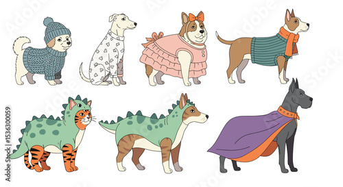 Adorable Dogs in Funny Costumes and Sweaters A Celebration of Canine Fashion