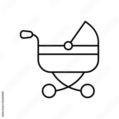 Baby Carriage Icon vector