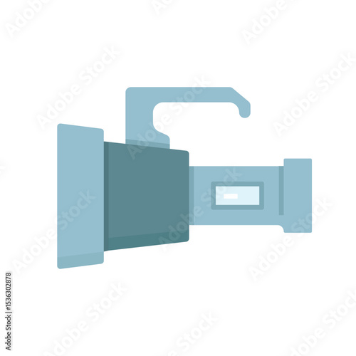 electric flashlight icon vector illustration