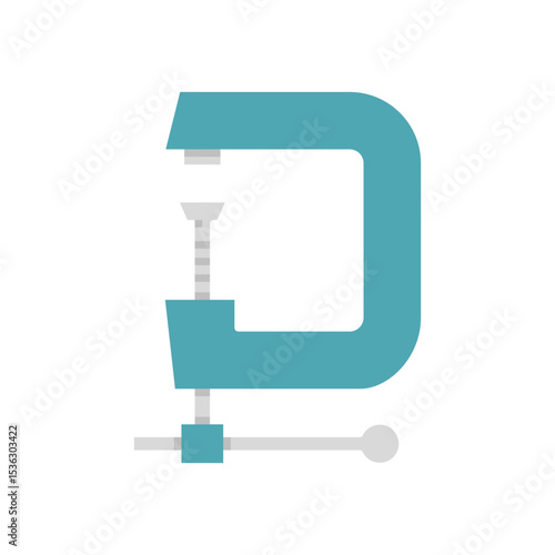 Clamp tool icon vector illustration