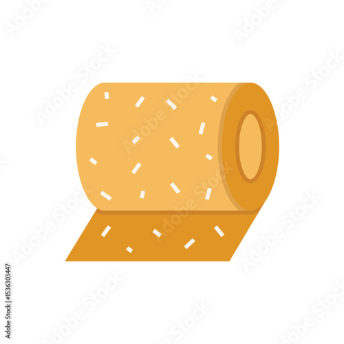 Sandpaper roll icon vector illustration