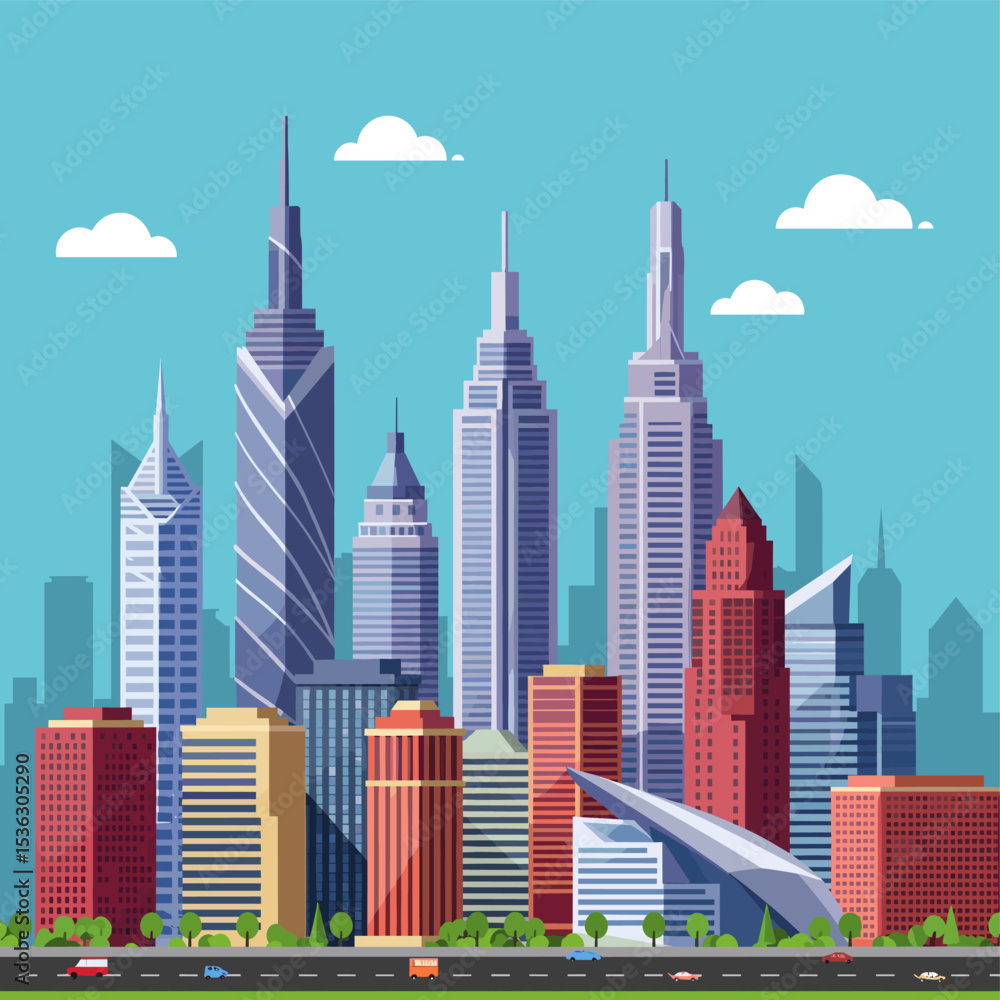 Fototapeta premium Concept vector illustration of a business situation.