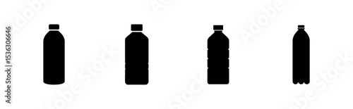 Bottle icon set. bottle vector icon