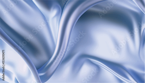 Smooth elegant violet silk drapery background. Textile texture. Vector illustration	