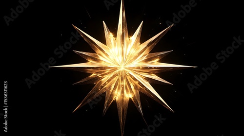 Wallpaper Mural Radiant star in night made from bright dots high resolution picture Torontodigital.ca