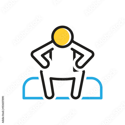 Multi color icon for alone