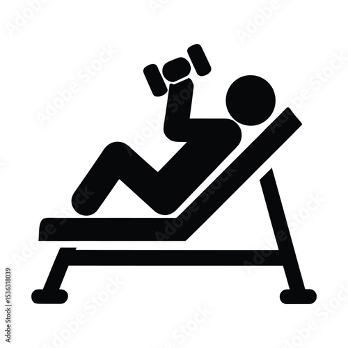 Person performing incline dumbbell bench press exercise