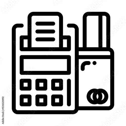 icon post terminal with style outline
