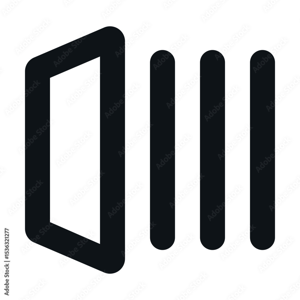 Clean and Minimalist Outline Icon of media Clean and Minimalist Outline Icon of media