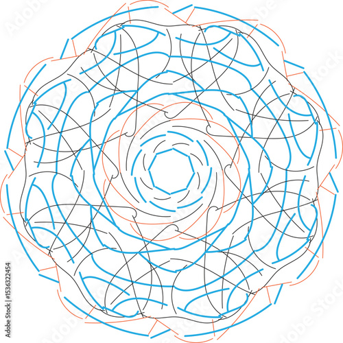 abstract blue circle