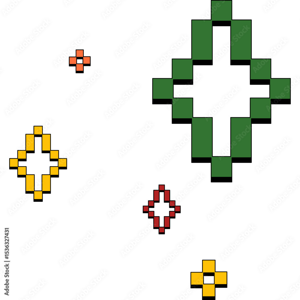 Obraz premium Retro Sparkle Pixel