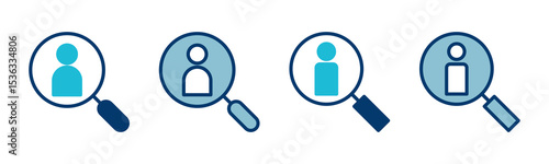 Hiring icon vector isolated on white background. Human resources concept. Recruitment. Search job vacancy icon. Hire. Find people icon