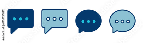 Chat icon vector isolated on white background. Chat vector icon. Speech bubble. message. contact us