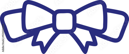 Elegant Bow Tie Design Simple, Classic, and Versatile Illustration