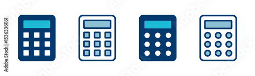 Calculator icon vector isolated on white background. Calculator vector icon. Accounting icon