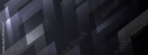 Overlapping dark gray translucent squares abstract design for backgrounds, presentations, web design, posters, and artistic projects needing a modern touch.