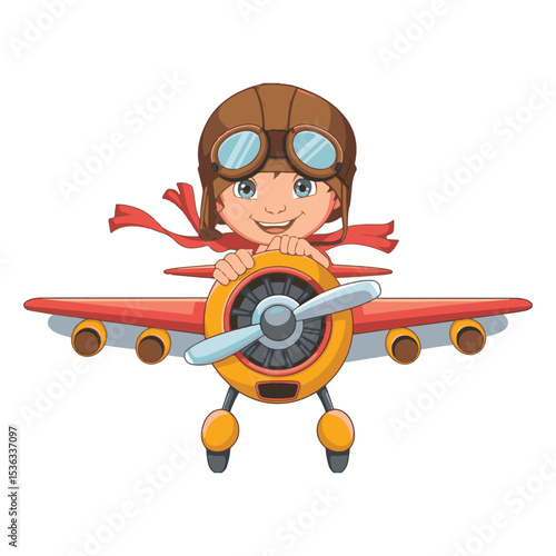 cartoon airplane with a white background