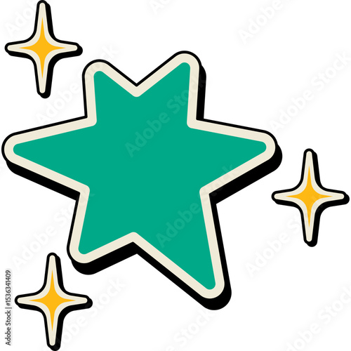 Retro Sparkle Element