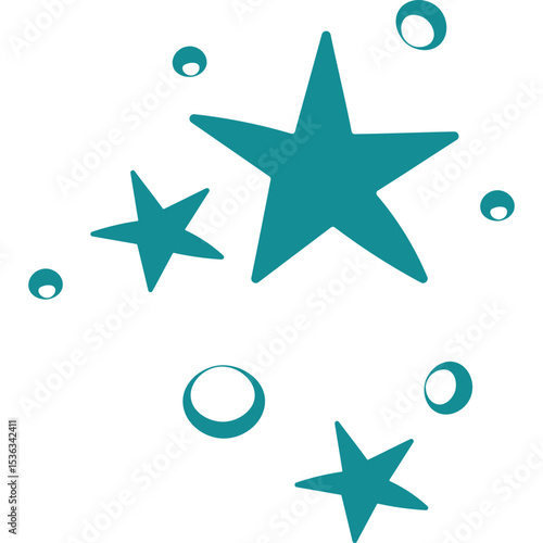 Starfish with Sea Bubbles