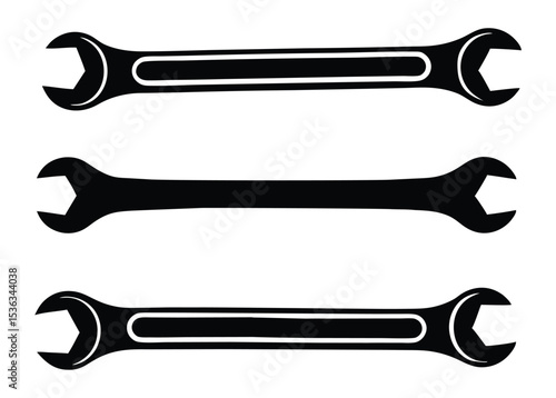 Repair Tools Wrench Set Illustrations